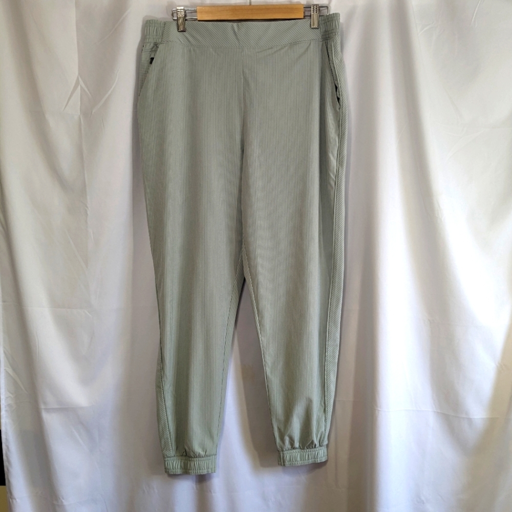 Athleta Sage Green Track Pants
